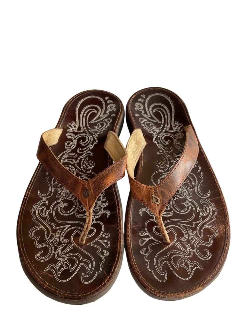 OluKai Women's Paniolo Leather Sandals